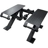FNKTEK X-Shaped T-Bar Rowing Platform Landmine Row Multifunctional Bench | U-shaped vinyl buffer pad,5&deg;incline anti-slip footplate,lat pulldown pulley,easy to move as a whole,suitable for home gym