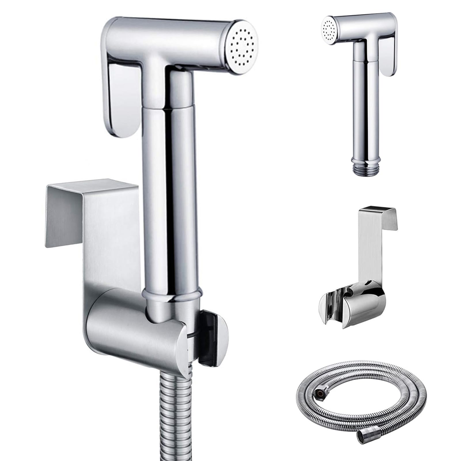 Hand Held Bidet Toilet Sprayer,Bidet Sprayer for Personal Hygiene and Bedpan WC Spray Bidet Sprayer 3 Piece Set(Note: linker not Included)