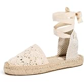 Soludos Women's The Lauren Lace Up Crochet Espadrilles