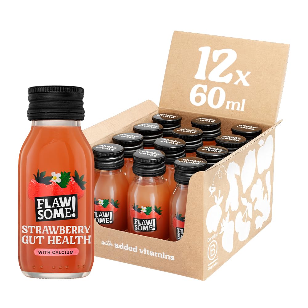 Flawsome! Prebiotic Shots (12x60ml) | Gut Health | 3g of Prebiotic Fibre in Every Shot | Whole Ingredients, Nothing Artificial | Nature’s Answer to Vitamin C Tablets | BCorp Certified — image 1