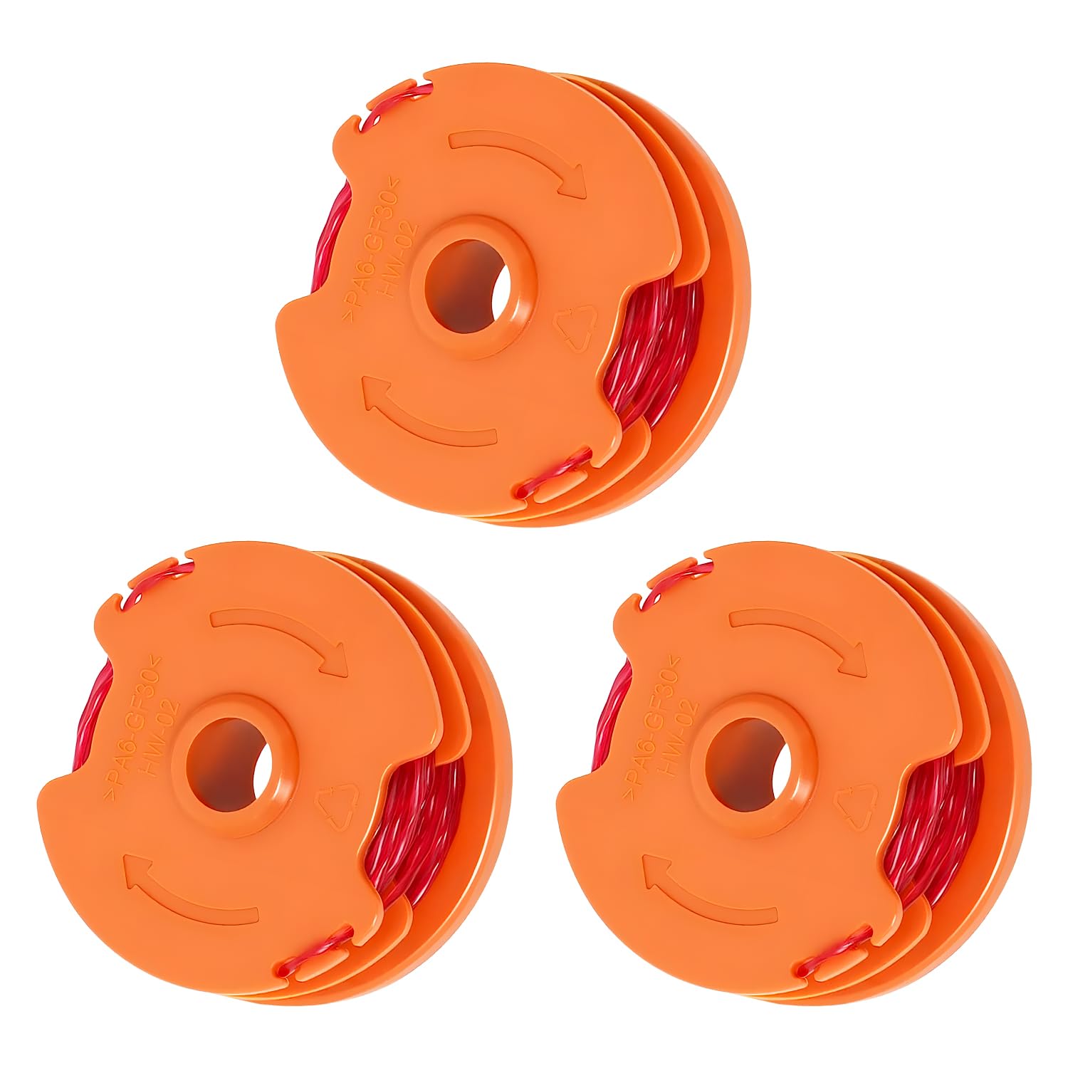 FUSHUI Replacement Spool, WX100 Strimmer Line Strimmer Spool,Autofeed Spool and Line For McGregor MET6032 MET4530 MET3525 Worx WG119E Strimmer