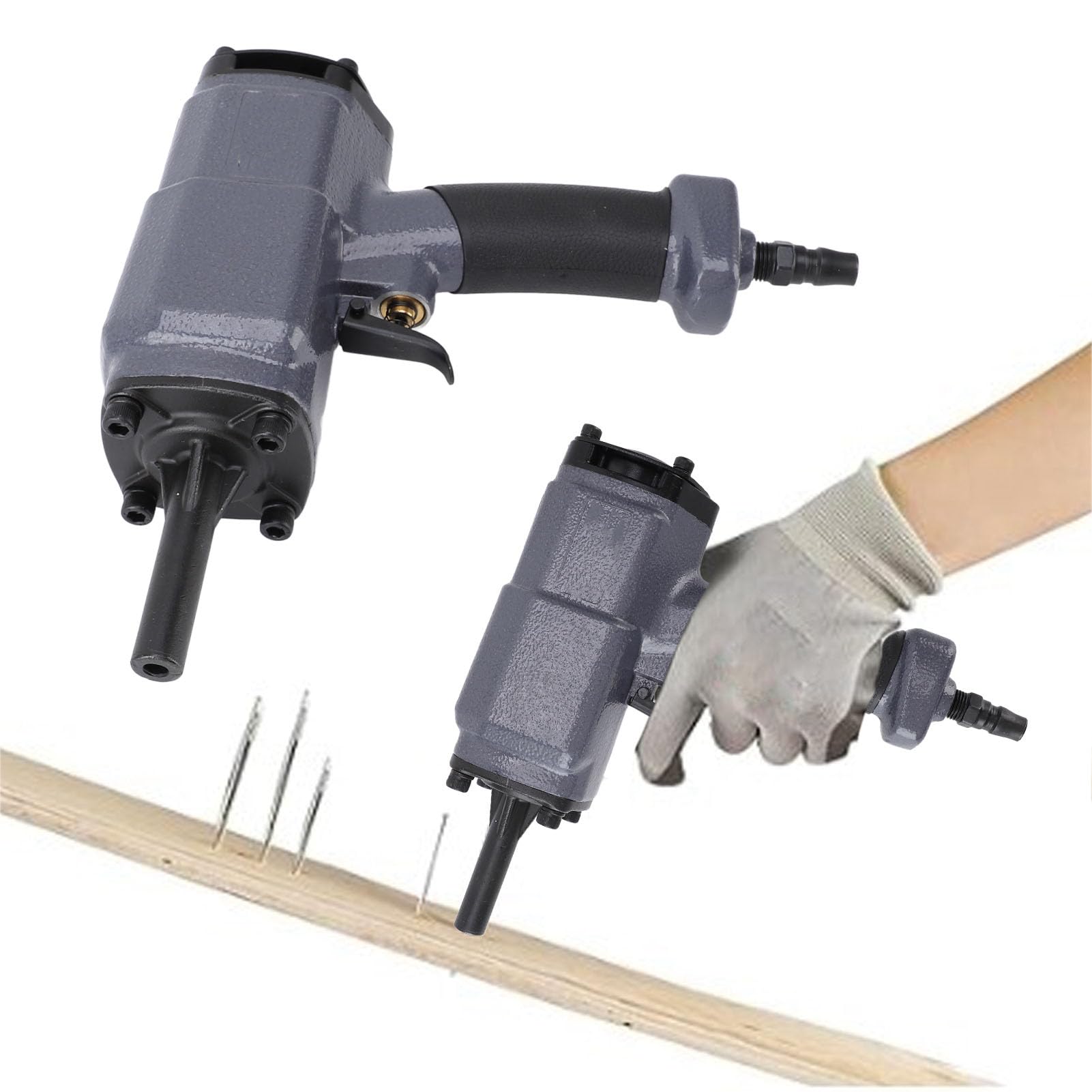 Pneumatic Nail Puller, Denailer Removes Nails At The Head Diameter of 1 to 5mm/0.2in Nail Remover Tool 0.4 to 0.8mpa, for Recycled Wood Fence Pallet