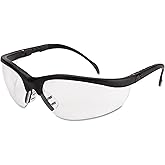Crews KD110AF Klondike Safety Glasses, Matte Black Frame, Clear Lens