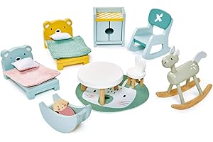 Tender Leaf Toys - Dovetail Dollhouse Accessories - Detailed Wooden Furniture Sets and Room Decor - Encourage Creative and Imaginative Fun Play for Children - Age 3+