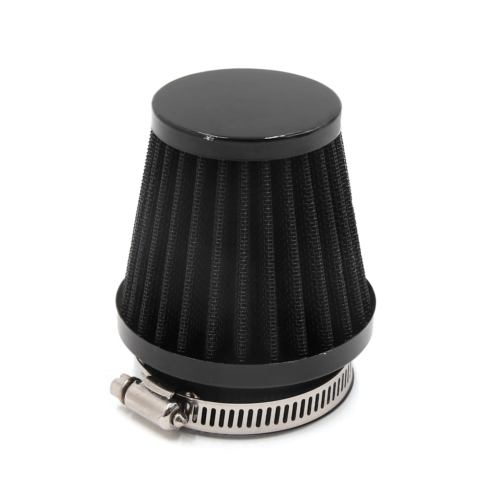 sourcingmap 54mm Inlet Dia Motorcycle Air Intake Filter with Adjustable Clamp