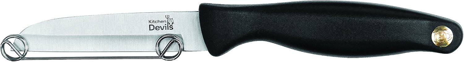 Kitchen Devils S8602001 Lifestyle Peeler/Parer Knife, Black , 27.5x8.5x2 cm, 4 cm