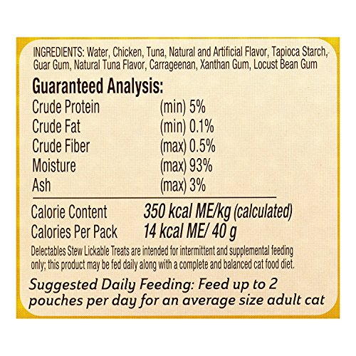 Delectables Stew Chicken & Tuna 5 x 1.4 oz Pouches