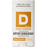 Duke Cannon Aluminum-Free Deodorant for Men - Air Defense, 3 oz – Long-Lasting, Clear Glide, Skin-Soothing Formula, Alpine + Cedarwood (Sawtooth)