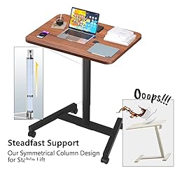 MPETAPT 28-Inch Mobile Standing Desk Adjustable