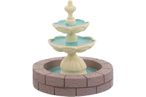 Levemolo Miniature Tabletop Waterfall Fountain Resin Indoor Flowing Water Ornament for Desk, Office, Home Décor, Micro Landsc