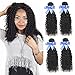 Brazilian Virgin Curly Hair Weave 4 Bundles 7A 100% Unprocessed Human Hair Extensions Natural Color by Lovenea