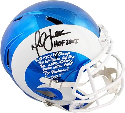 marshall faulk signed football