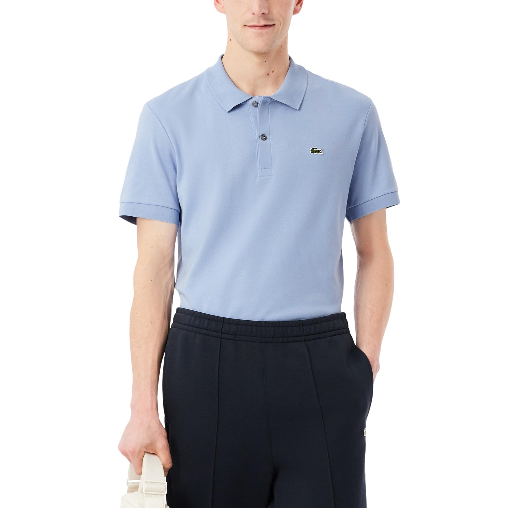 Lacoste Men’s Regular Fit Cotton Pima Polo Shirt, Aphylla, Medium