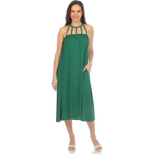 DKNY Womens Velvet Midi Wrap Dress Green 8 at Amazon Women's Clothing store