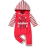 Aalizzwell Newborn Infant Baby Boys Girls Hooded Romper