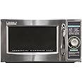 Sharp R-21LCFS Medium-Duty Commercial Microwave Oven with Dial Timer, Stainless Steel, 1000-Watts, 120-Volts, One Size
