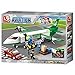 Sluban M38-0371 Aviation Blocks Plane Bricks Toy - Air Freighter, Green