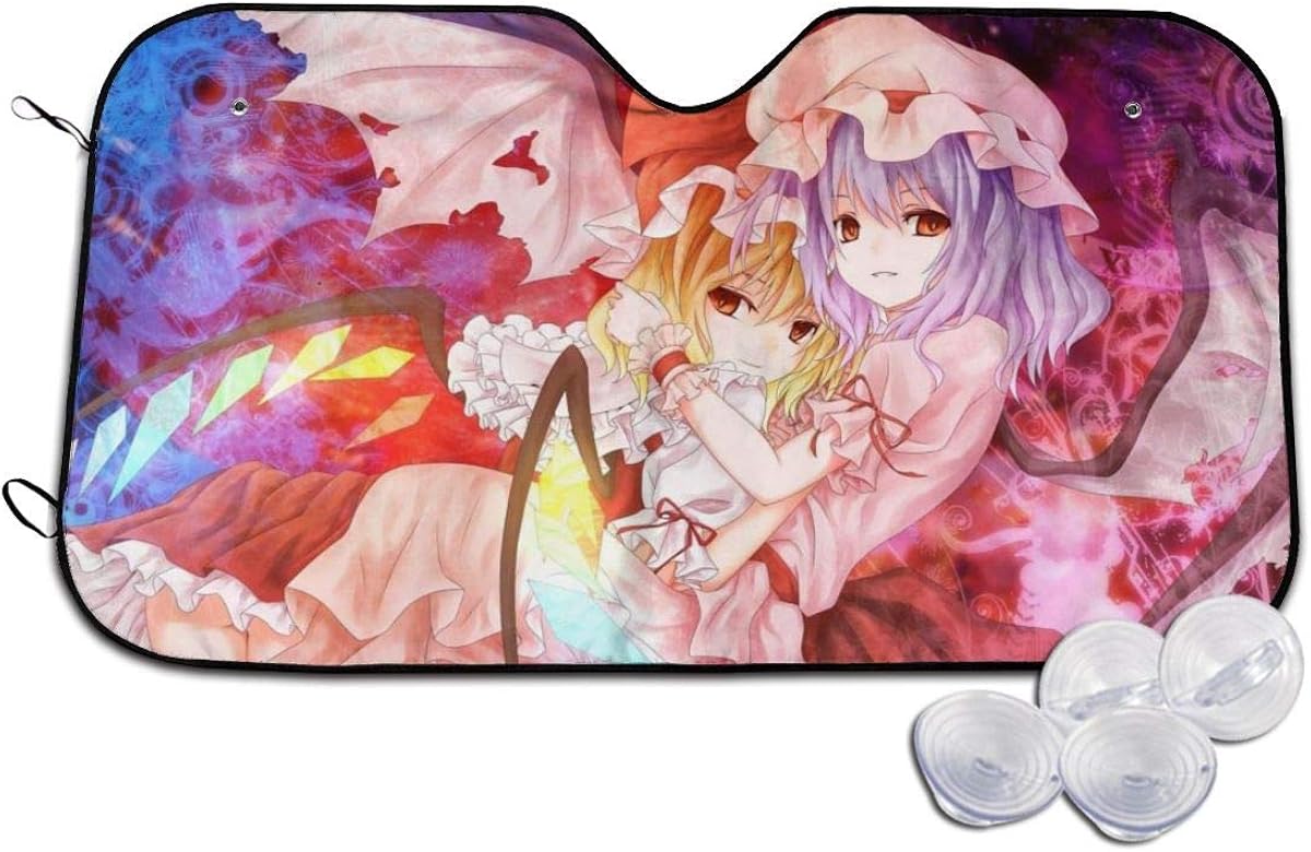 Amazon Co Jp 東方projectプロジェクト 遮光フロントシェード 車用サンシェード 車窓日よけ 遮光サンシェード 断熱 四季対応 車用品 吸盤式 二つのサイズ ライバシーを保護する 服 ファッション小物