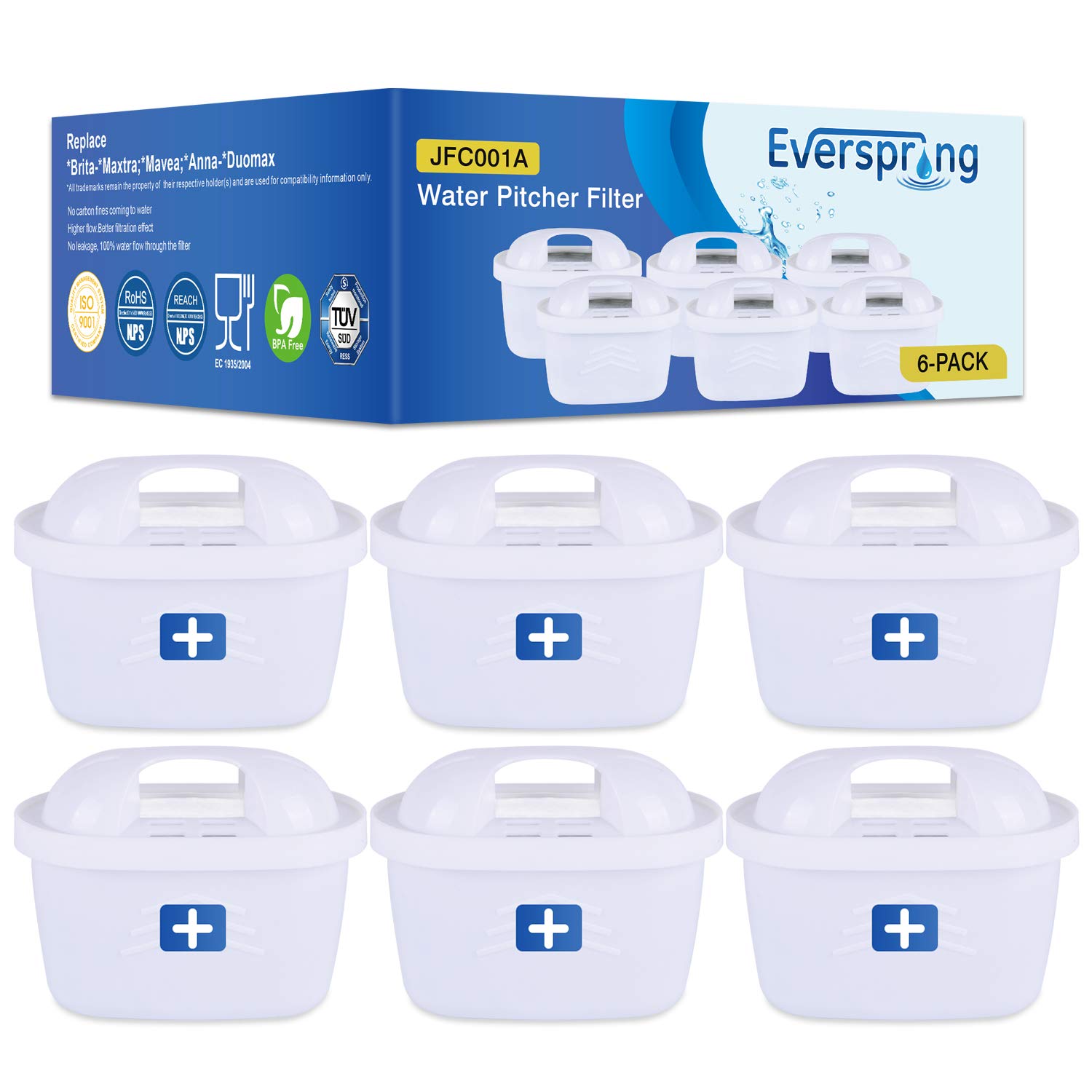 Water Filter Replacement For Brita Maxtra Brita Maxtra Plus Brita Maxtra Mavea Anna Duomax By Golden Icepure 6 Pack Buy Online In Aruba At Aruba Desertcart Com Productid