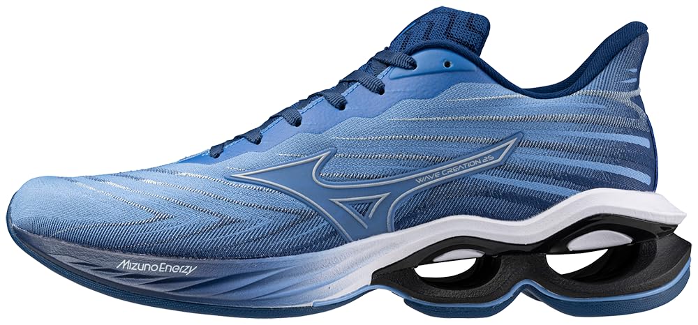 Mizuno Men’s Wave Creation 25 SSW Running Shoe | Neutral Running Shoe | Marina/Navy Peony | US 7.5