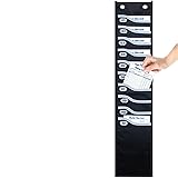 ALSLEA Oxford Time Card Rack 10 Slots Extra-Wide
