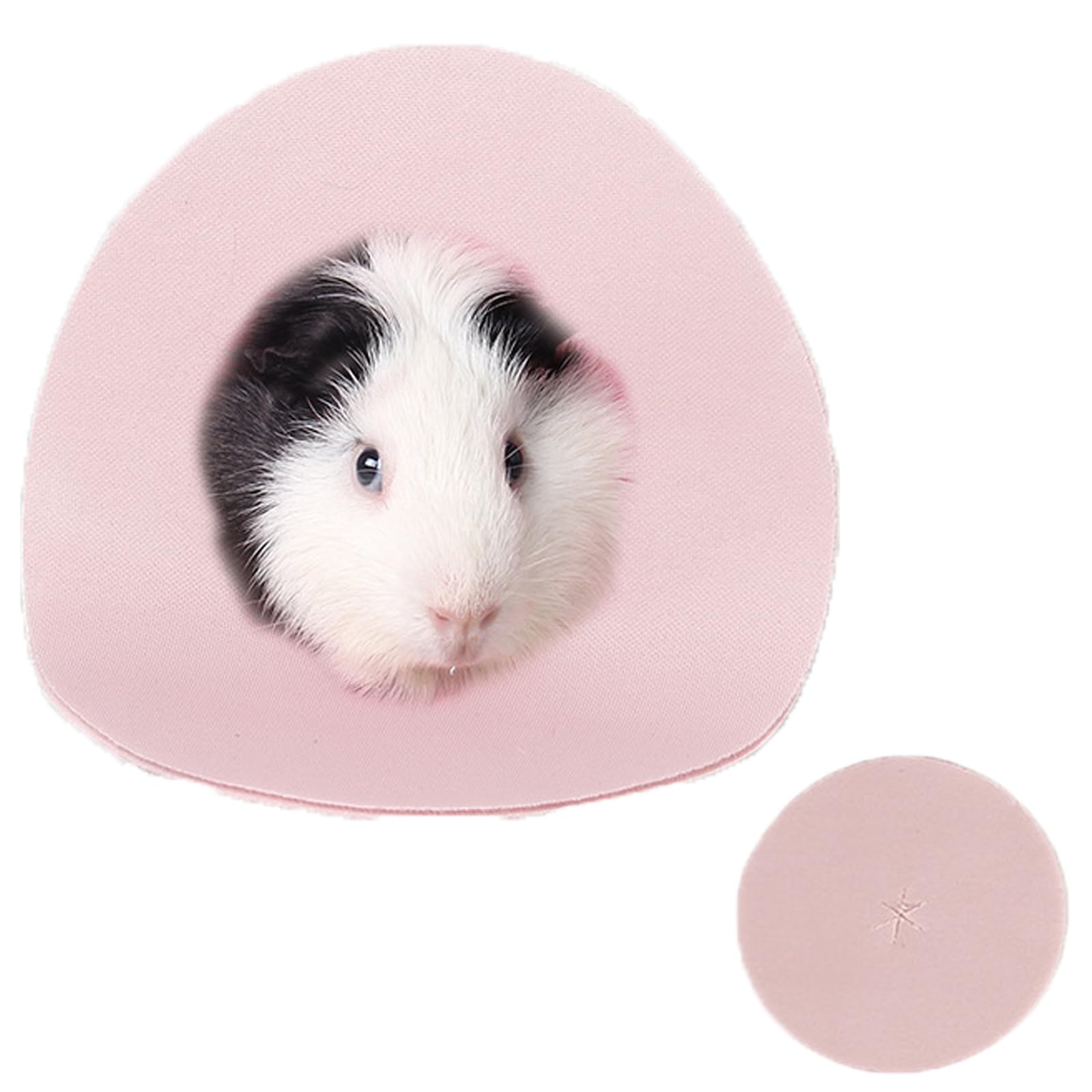 Photo 1 of Hamster Recovery Collar Protection Cone After Surgery, Small Animals Adjustable Protection Collar for Rat Bird Rabbit Guinea Pig, Anti-Lick Anti-bite Pet Elizabeth Collar (Pink, S)
