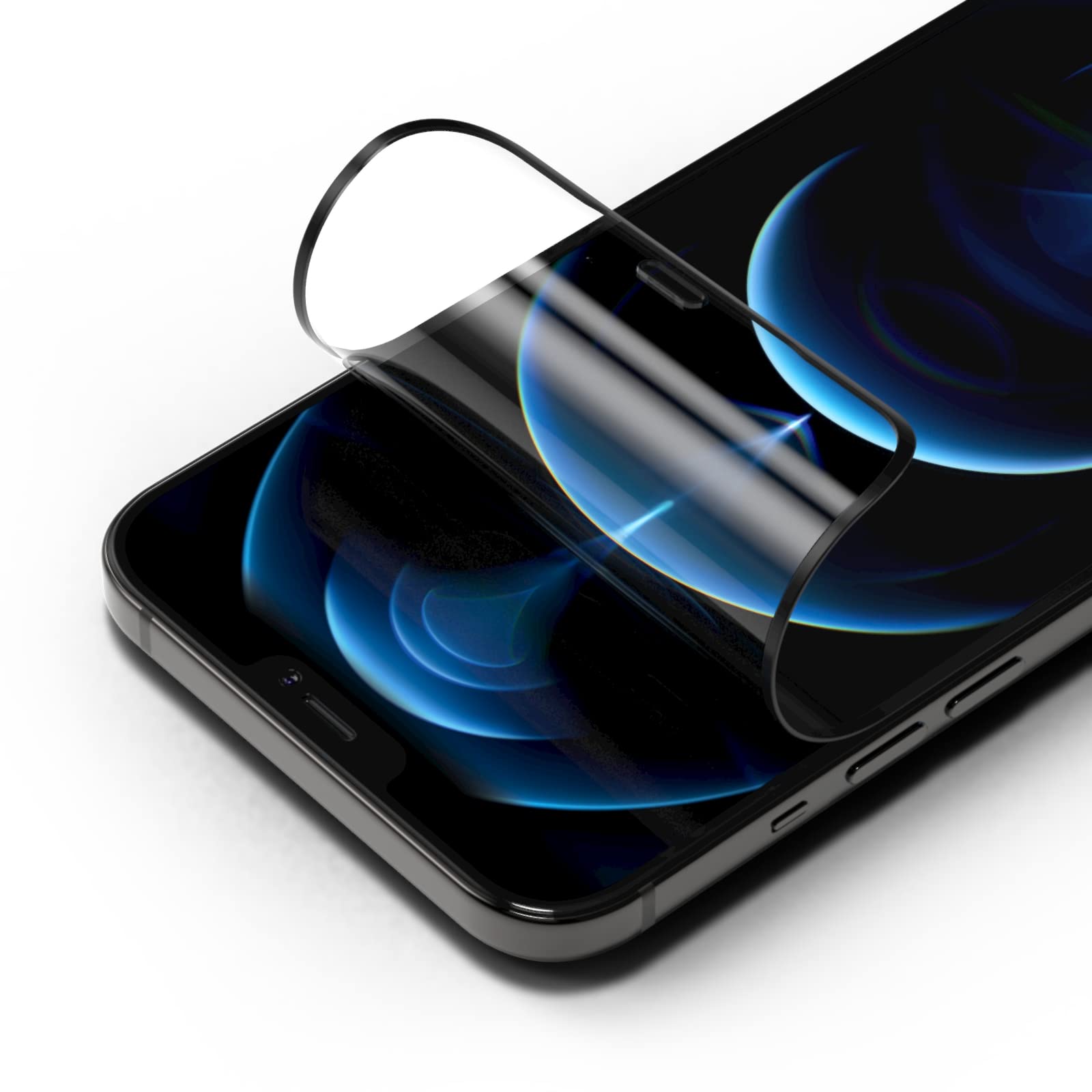RHINOSHIELD 3D Impact Transparent Screen Protector Compatible with [iPhone 12 Pro Max] | Ultra Impact Protection - 3D Curved Edge Full Coverage - Scratch Resistant - Alignment Frame Easy Installation — image 1