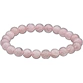 8mm Rose Quartz Beaded Bracelet – Love • Harmony • Emotional Healing