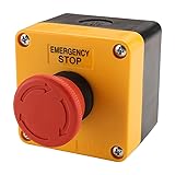 Baomain Red Sign Emergency Stop Switch, 660V