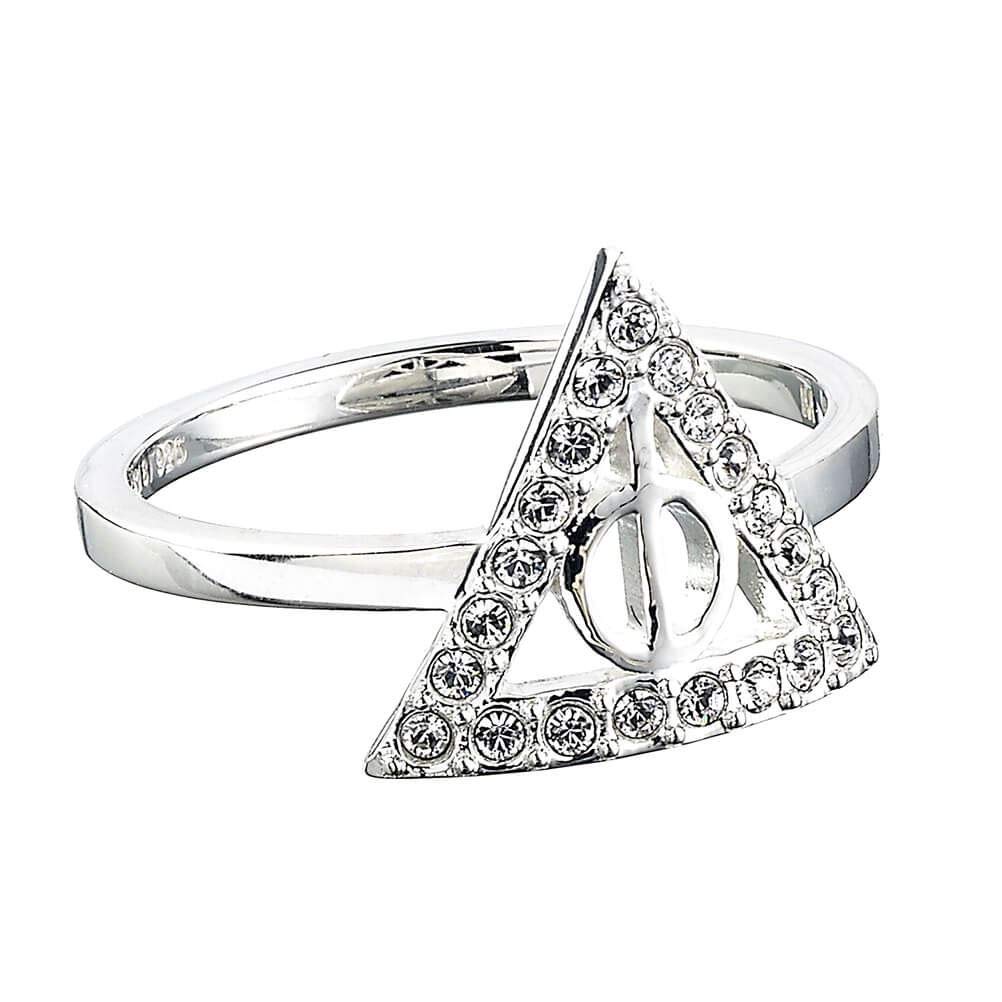 Official Harry Potter Deathly Hallows Ring with Crystal Elements - Small by The Carat Shop