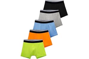 TIICHOO Incontinence Underwear for Children Washable Leakproof Underwear for Boys Pack of 5
