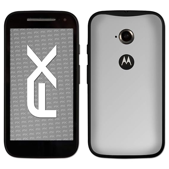 atFolix Skin kompatibel mit Motorola Moto E 2. Generation 2015, Designfolie Sticker (FX-Chrome-Soft-Silver), Verchromt/Chrom/