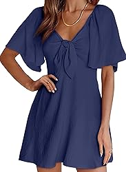 Dokotoo Navy Blue Women's Dresses Cute Fall Outfits