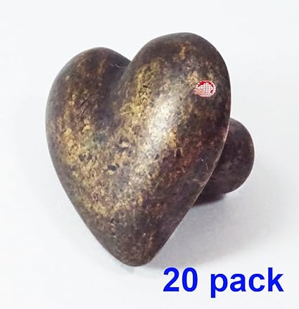 Decorative Solid Brass Heart Shape Knob Handle Pull Drawer