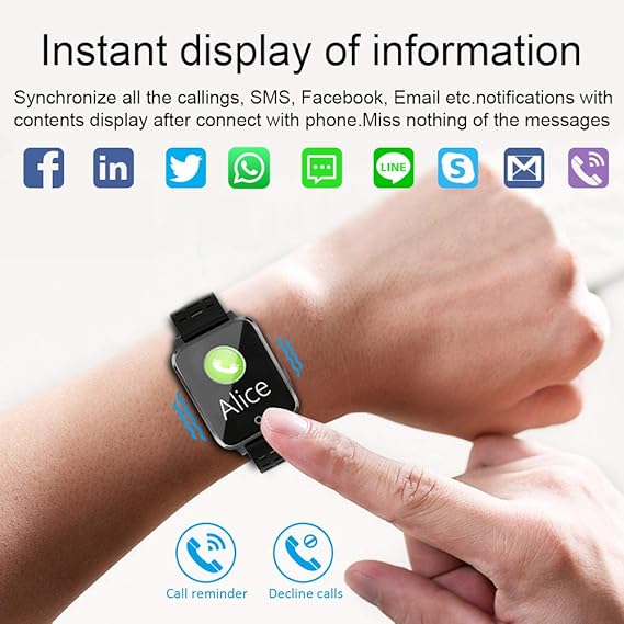 Smartwatch, Kivors Bluetooth SmartWatch IP68 Impermeable ...