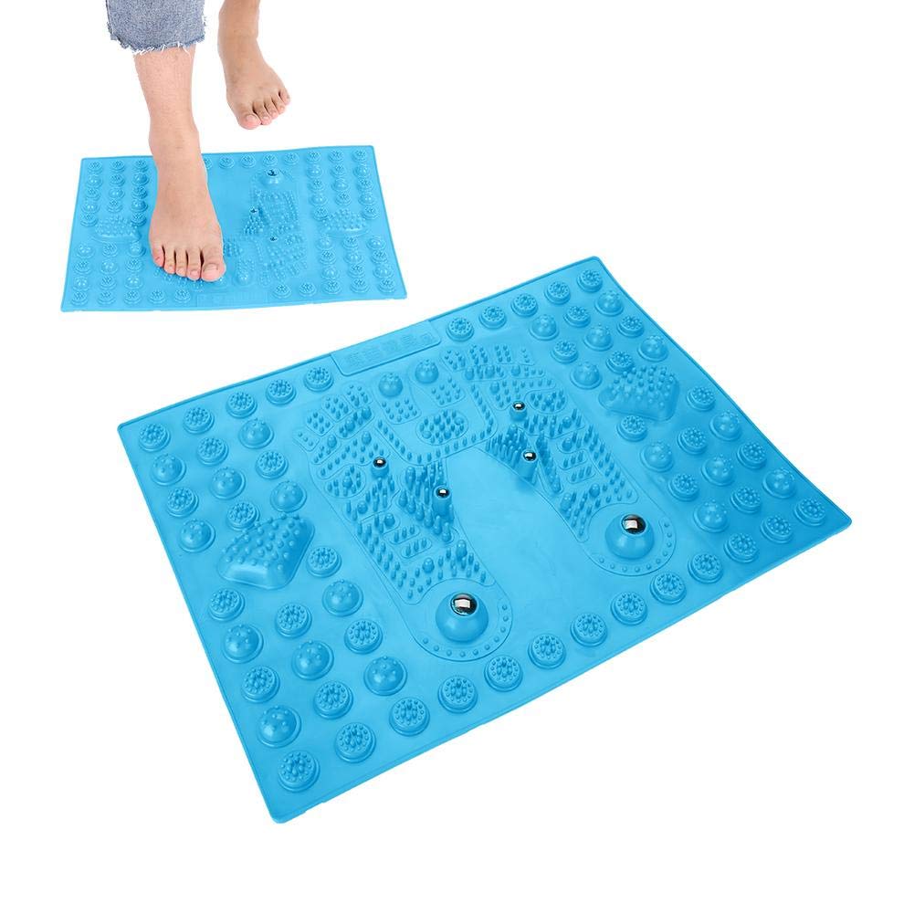 Feet Massage Pad, Magnetic Therapy Acupressure Shiatsu Reflexology Feet Massage Mat for Relaxing Pressure and Foot Leg Pain Suitable for Men and Women Health Care Tool(Blue)