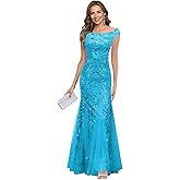 Mother of Bride Dresses Chiffon Off The Shoulder Sequins Long Tulle Mermaid Formal Wedding Guest Dress Evening Party Gown