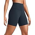 CRZ YOGA Womens ButterLuxe Biker Shorts 6 Inches - High Waisted Workout Running Volleyball Spandex Yoga