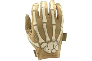 TACLAB Reaper Skeleton Gloves – Ultra-Grip, Breathable Riding Gloves for Motocross, MTB, Dirt Bike, Off-Road, BMX, Cycling – Touchscreen, Lightweight, Snug Fit