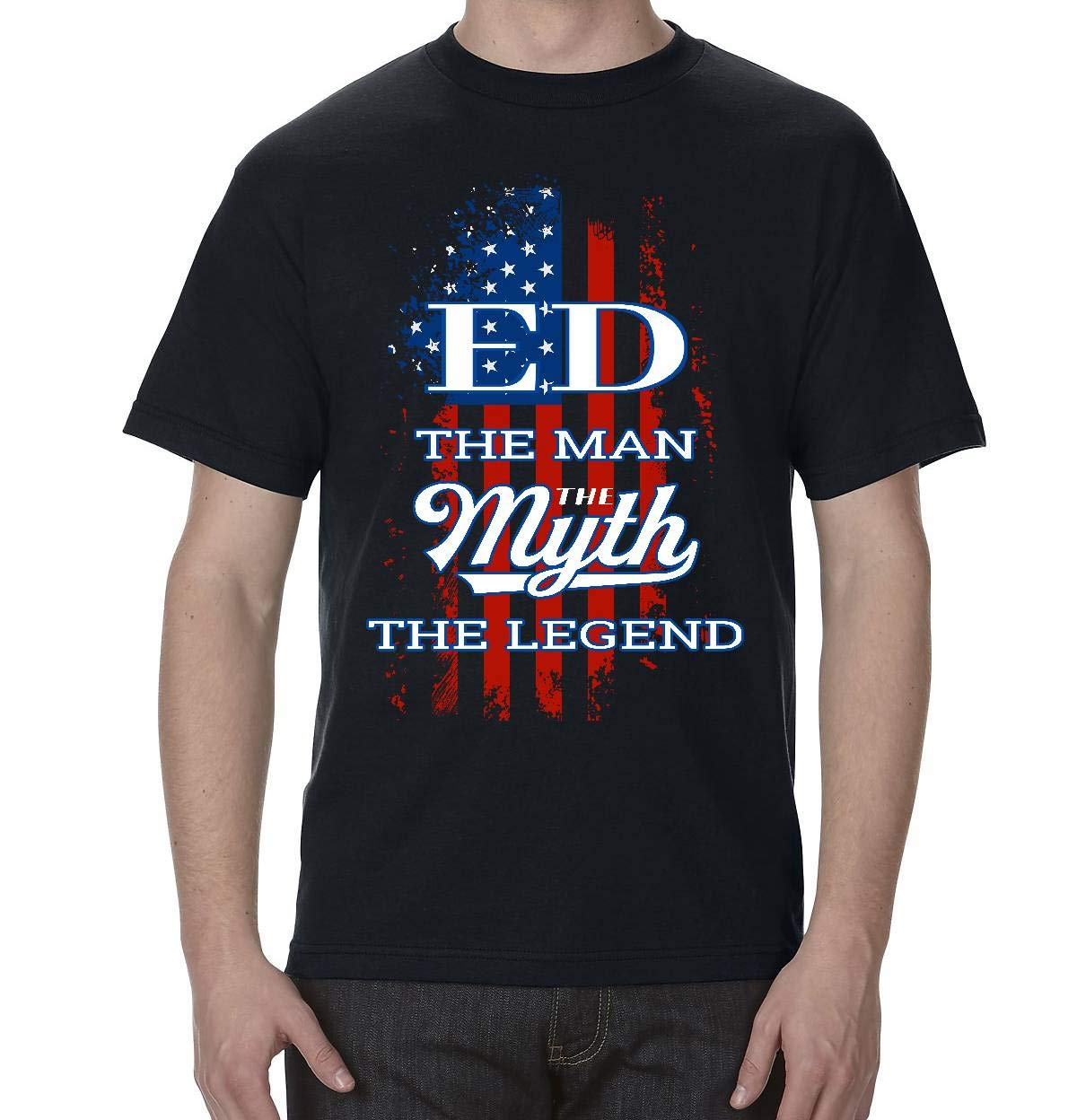 American Flag Patriotic Ed The Man The Myth The Legend Usa Tee For Guys T Shirt