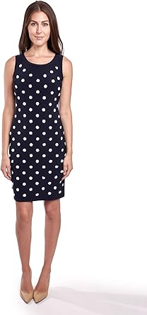 white polka dot dress
