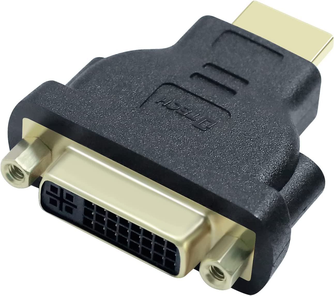 DTech DVI Female to HDMI Male Adapter Bi-Directional High Speed DVI 24+5 Port Converter