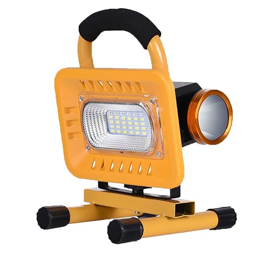 Proyector trabajo LED 6000 mAh, 20W /50W Foco de Obra Recargable ...