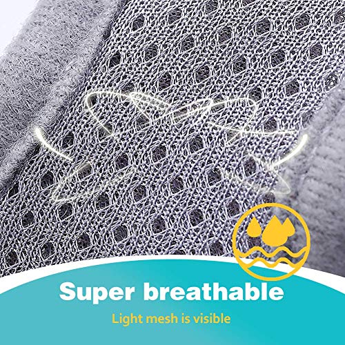 Cat Harness with Leash Set, Adjustable Soft Mesh Reflective Pet Harnesses, Extended Version of The Reflective Strip Harness,Suitable for Kittens, Puppies, Small Pets (L (Chest Girth:16.5"-18"), Grey) - Thumbnail 5