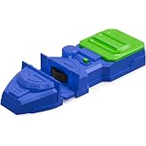 VOLTWAYZ Turbo-Charged Motorized Booster Compatible with Hot Wheels Tracks - Blue &amp; Green Racing Edition - Electric Dual-Wheel Accelerator for 1:64 Scale Cars - Battery Operated Add-On