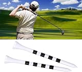 Zivisk Bamboo Golf Tees 83mm 100 Count 3-1/4 in White Black Mark view 5
