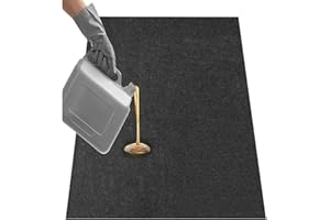 Aisetmoon Oil Spill Mat 36 x 60 Inch Garage Floor Mat, Waterproof Backing Absorbent Pad, Reusable Rubber Floor Oil Spill Leak