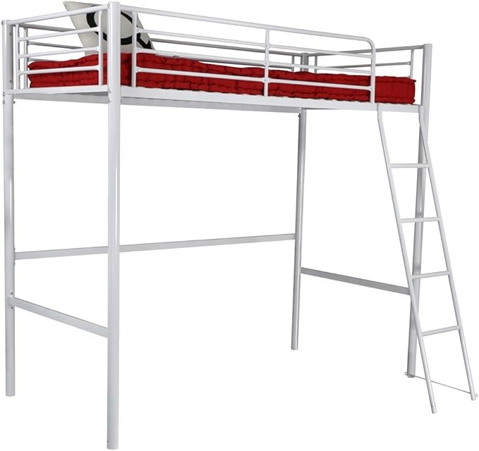 Coreme Lit Mezzanine Metal Blanc Amazon Fr Cuisine Maison