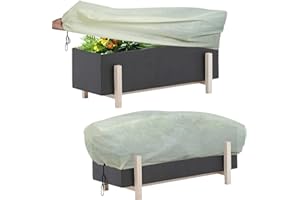 EAVNCLG Plant Freeze Cover Rectangular, 100 x 40 x 45 cm, 2 Pieces, Plant Freeze Fabric, Outdoor Plant Blanket, Protects Plants from Frost, Wind, Rain and Animal Damage