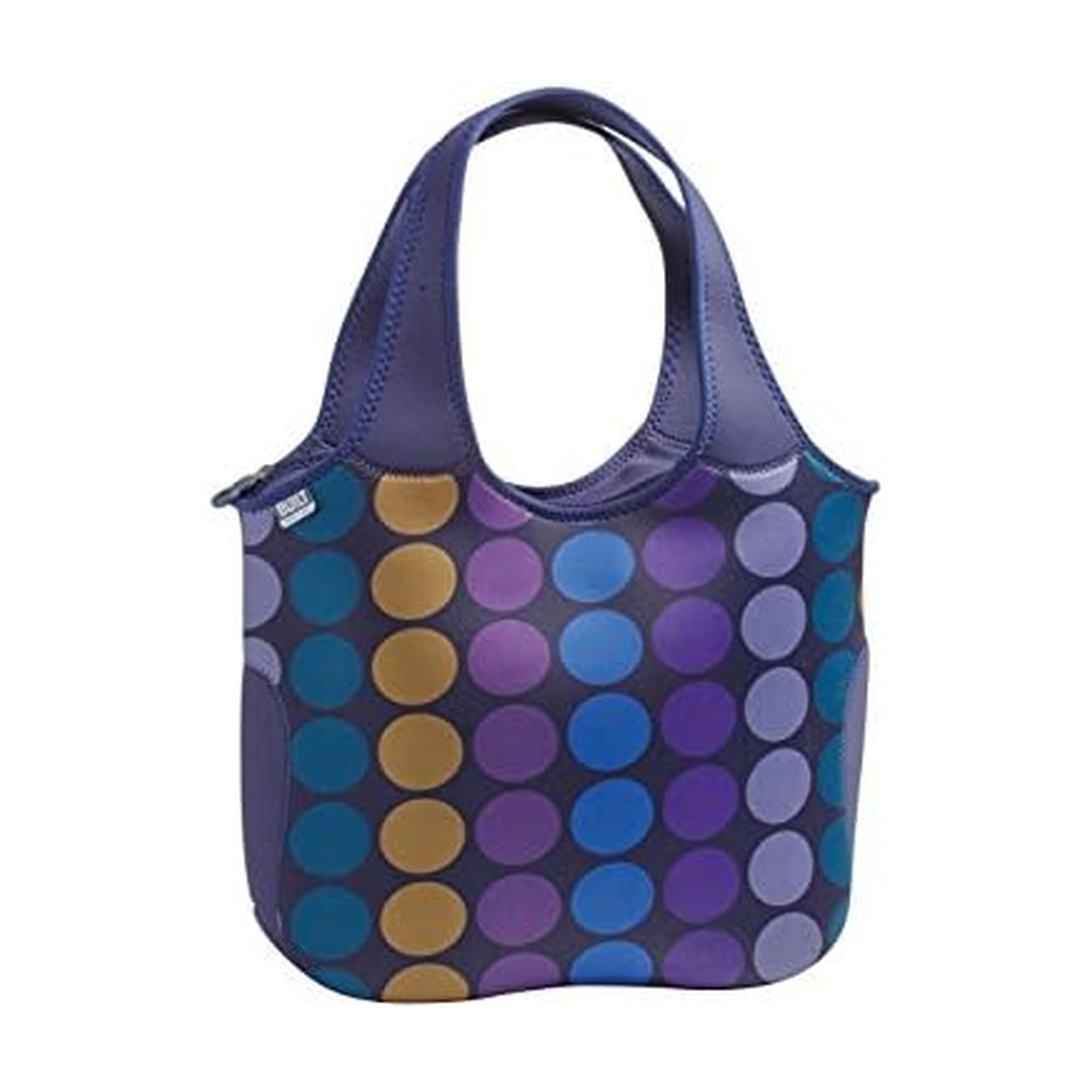 BUILT Neoprene Large Spotty Purple Tote Bag, 45 x 34 x 12.7 cm